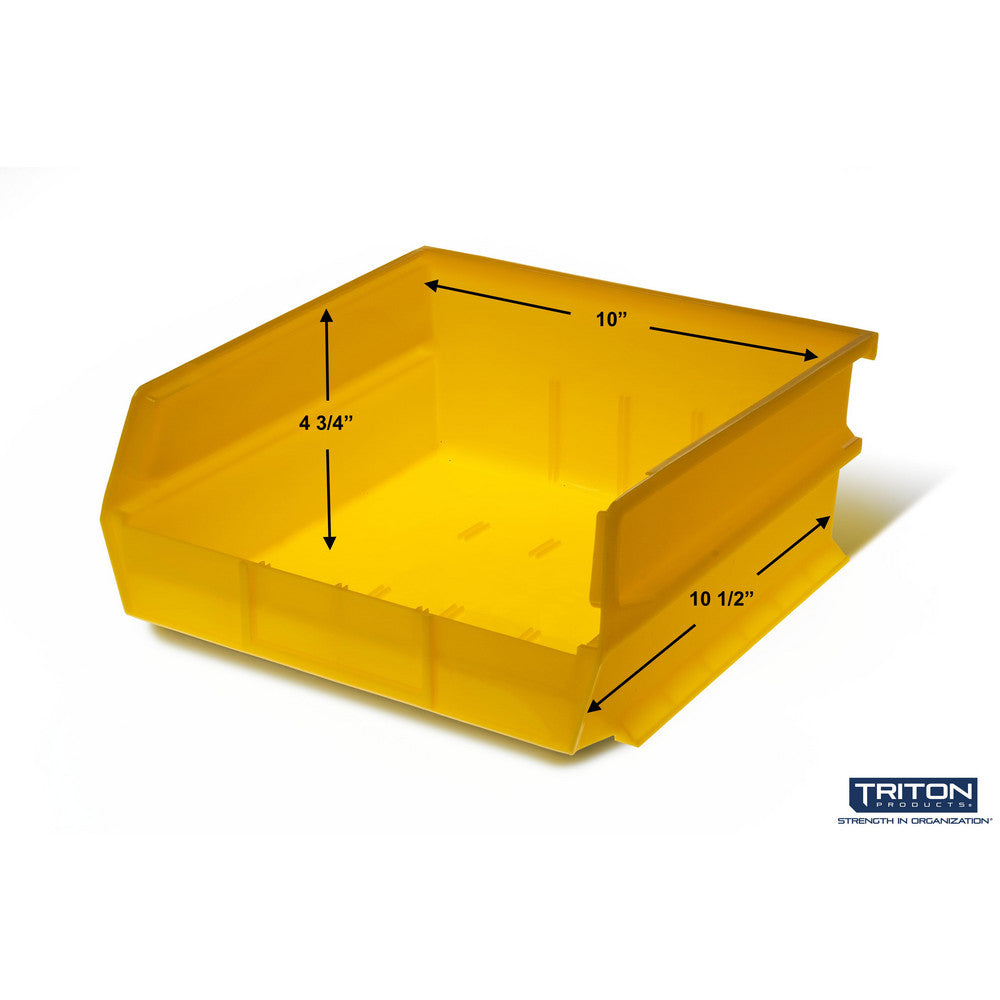 Triton Products 3-235YWS Wall Storage - Lg YEL Bins/Rails 8 CT
