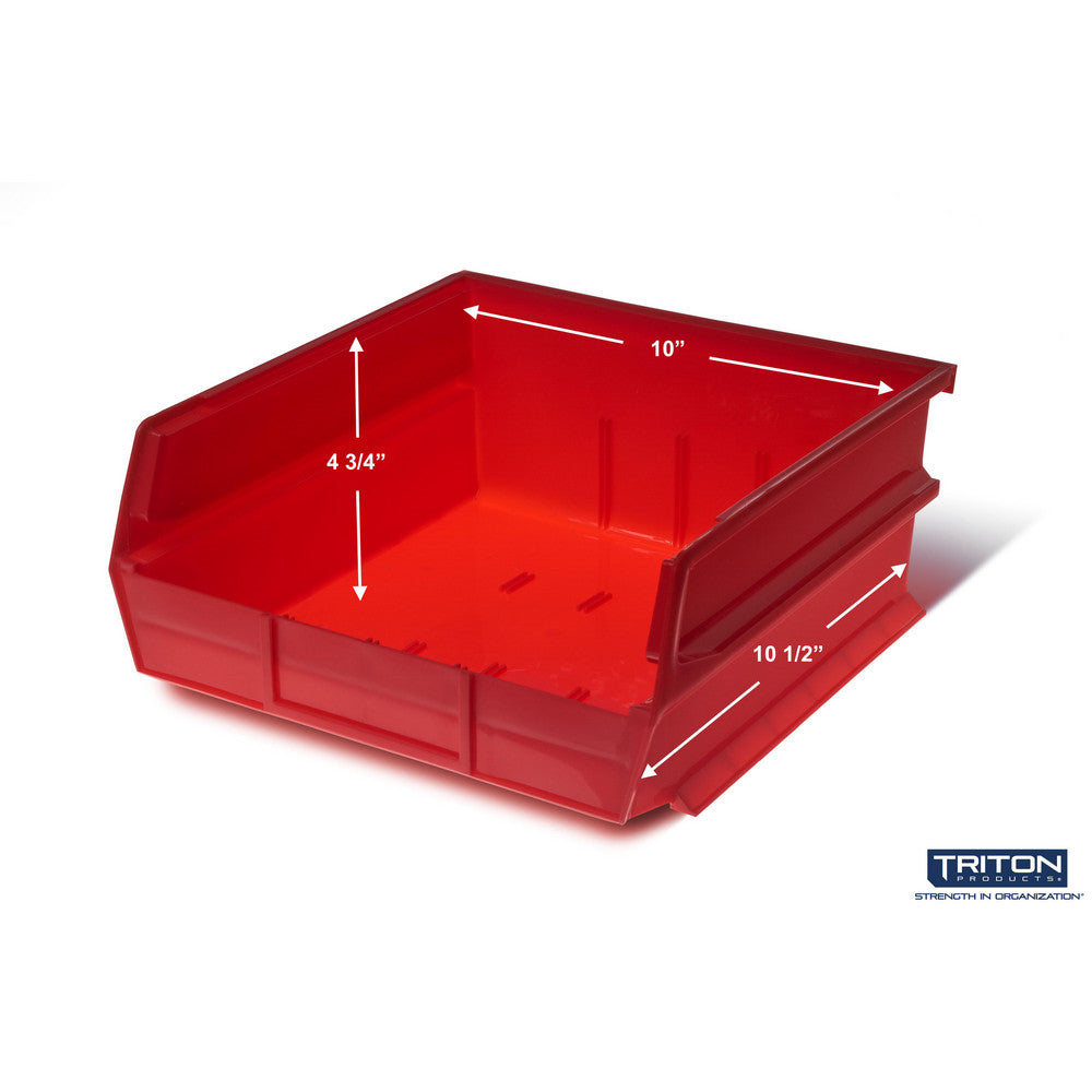 Triton Products 3-235RWS Wall Storage - Lg Red Bins/Rails 8 CT