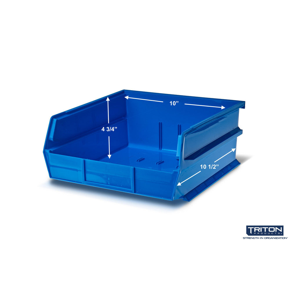 Triton Products 3-235B 10-7/8" L x 11" W x 5" H Blue Bin 6 CT