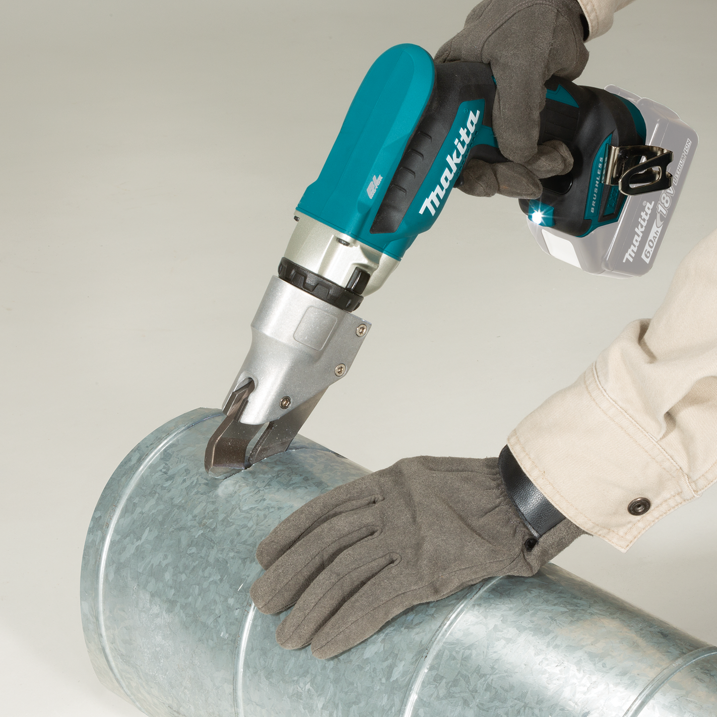 Makita XSJ04Z 18V LXT® Lithium‘Ion Brushless Cordless 18 Gauge Offset Shear, Tool Only