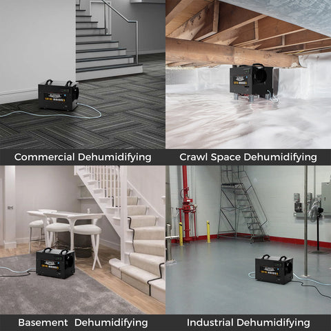 AlorAir 120 PPD Commercial Dehumidifiers, Crawl Space Basement dehumidifier Sentinel HDi65S