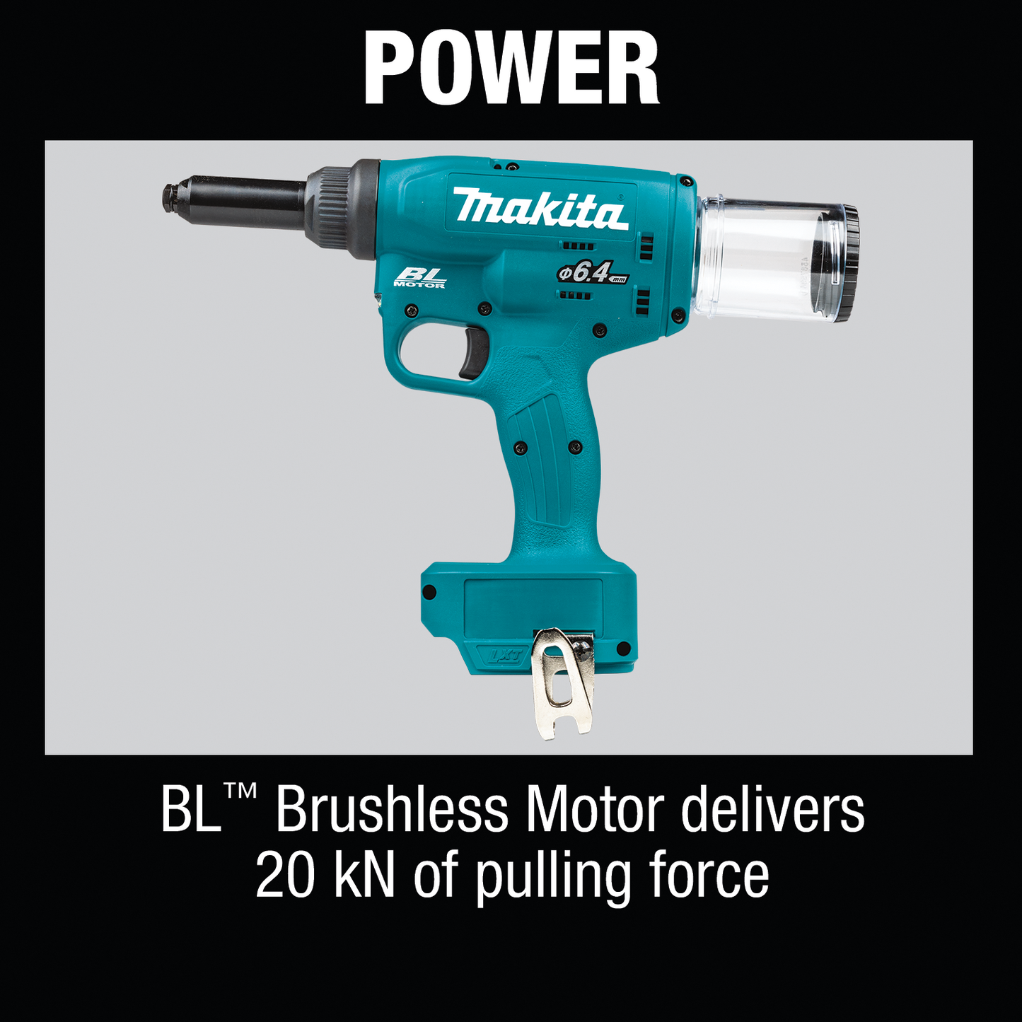 Makita XVR02Z 18V LXT® Lithium‘Ion Brushless Cordless Rivet Tool, Tool Only