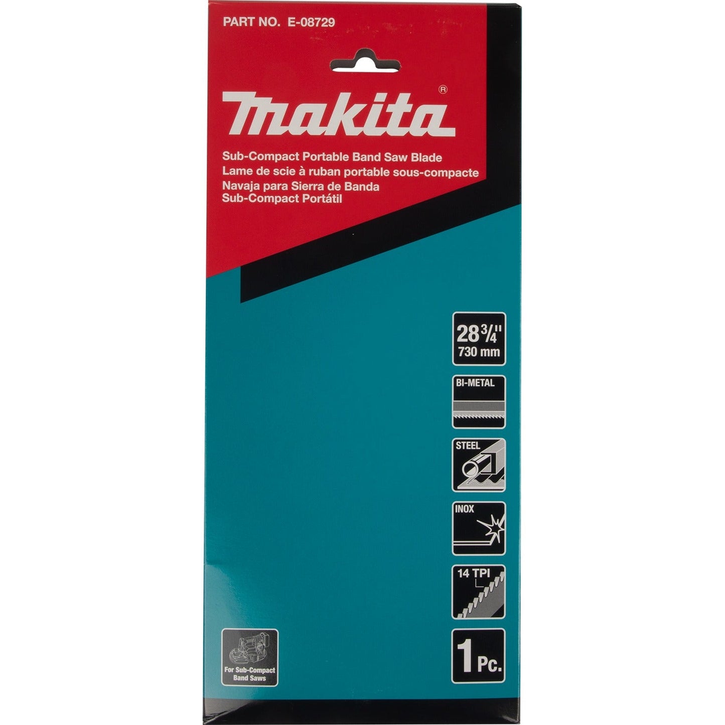 Makita E-08729 28‘3/4" 14 TPI Bi‘Metal Sub‘Compact Portable Band Saw Blade