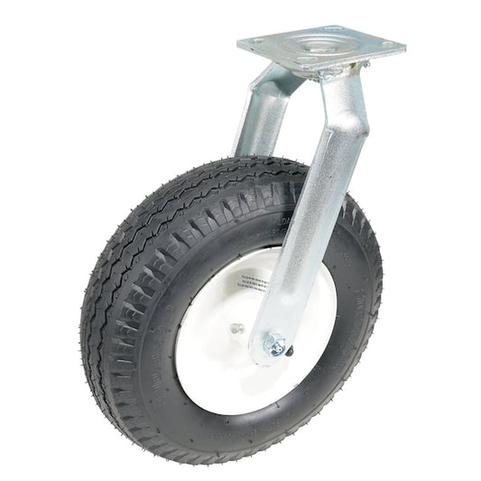 Vestil CST-PN-12X3.5-S Pneumatic Swivel Caster 12 In. Diameter x 3-1/2 In. Width 300 Lb. Capacity Black/White