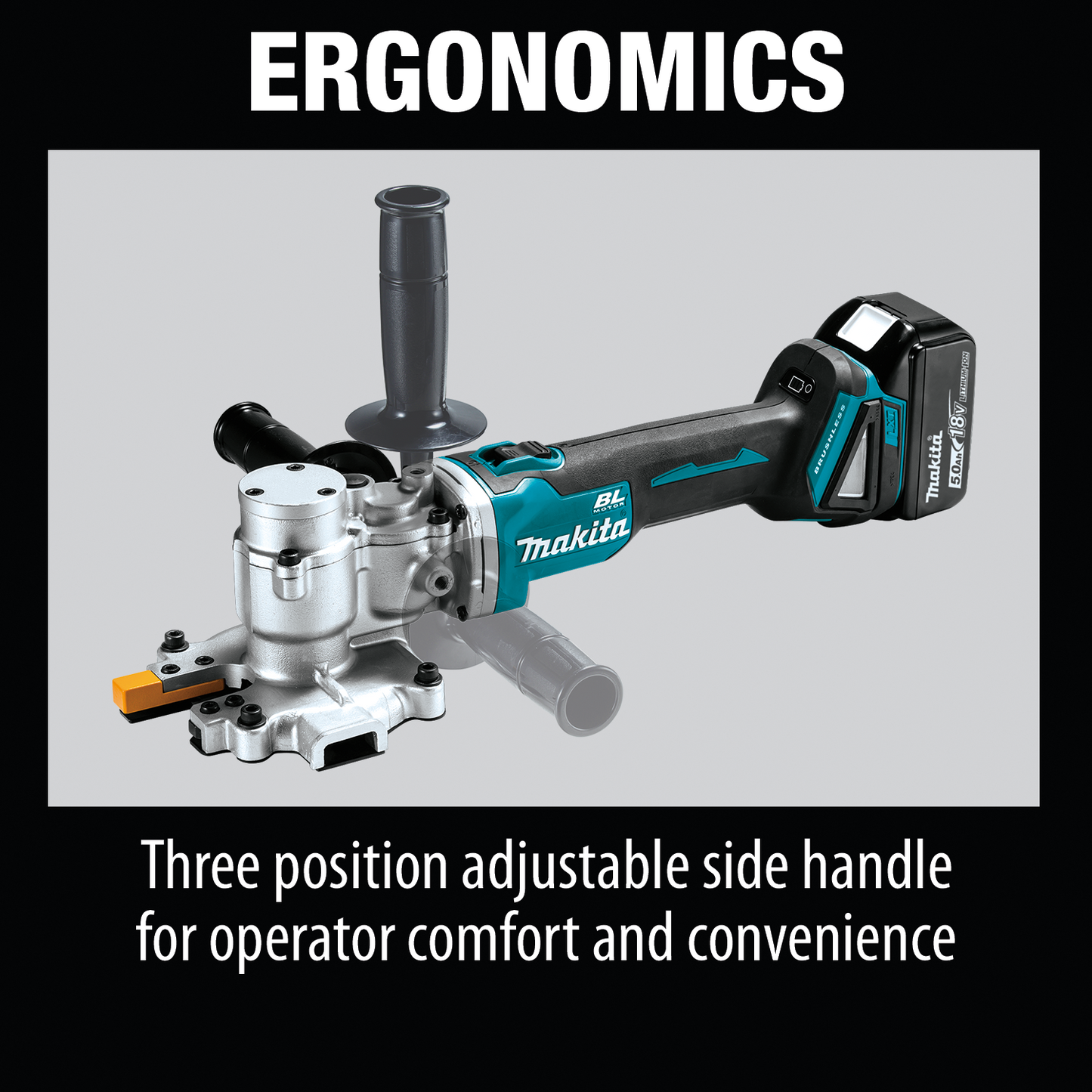 Makita XCS06T1 18V LXT® Lithium‘Ion Brushless Cordless Steel Rod Flush‘Cutter Kit (5.0Ah)