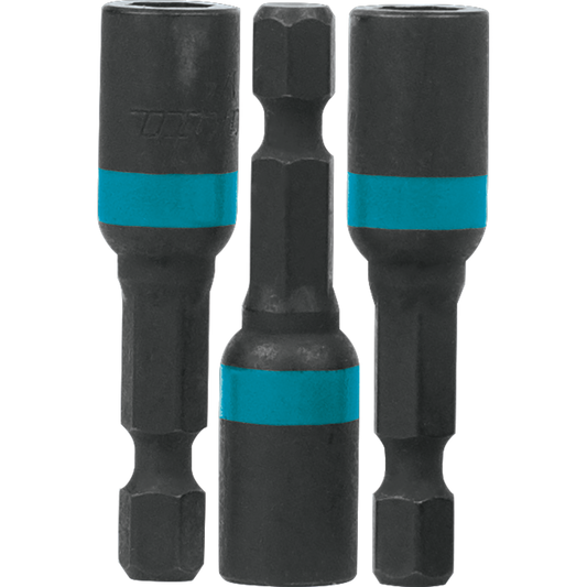 Makita A-97645 ImpactX, 1/4³ x 1‘3/4³ Magnetic Nut Driver, 3/pk