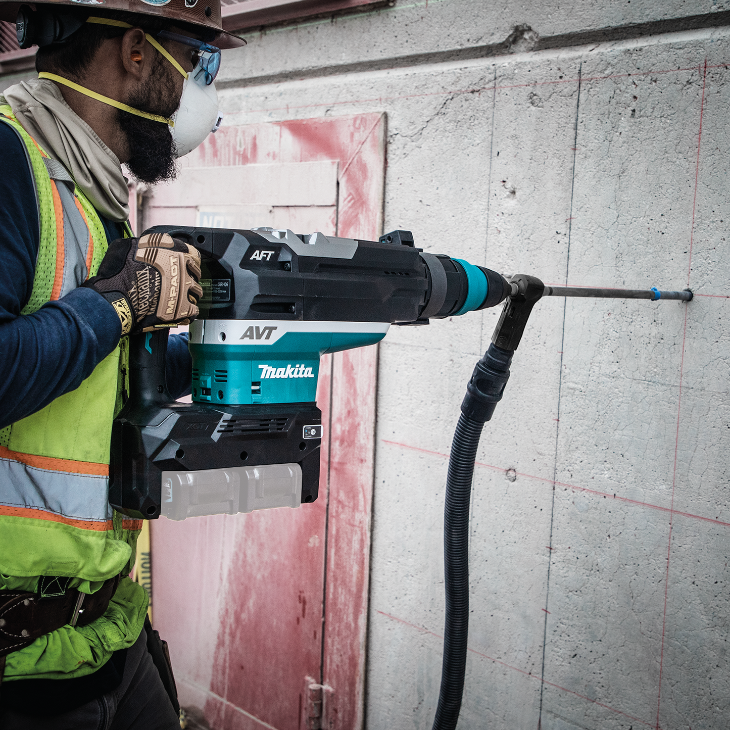 Makita GRH06Z 80V max (40V max X2) XGT® Brushless 2" SDS‘MAX AVT® Rotary Hammer, AFT®, AWS® Capable, Tool Only