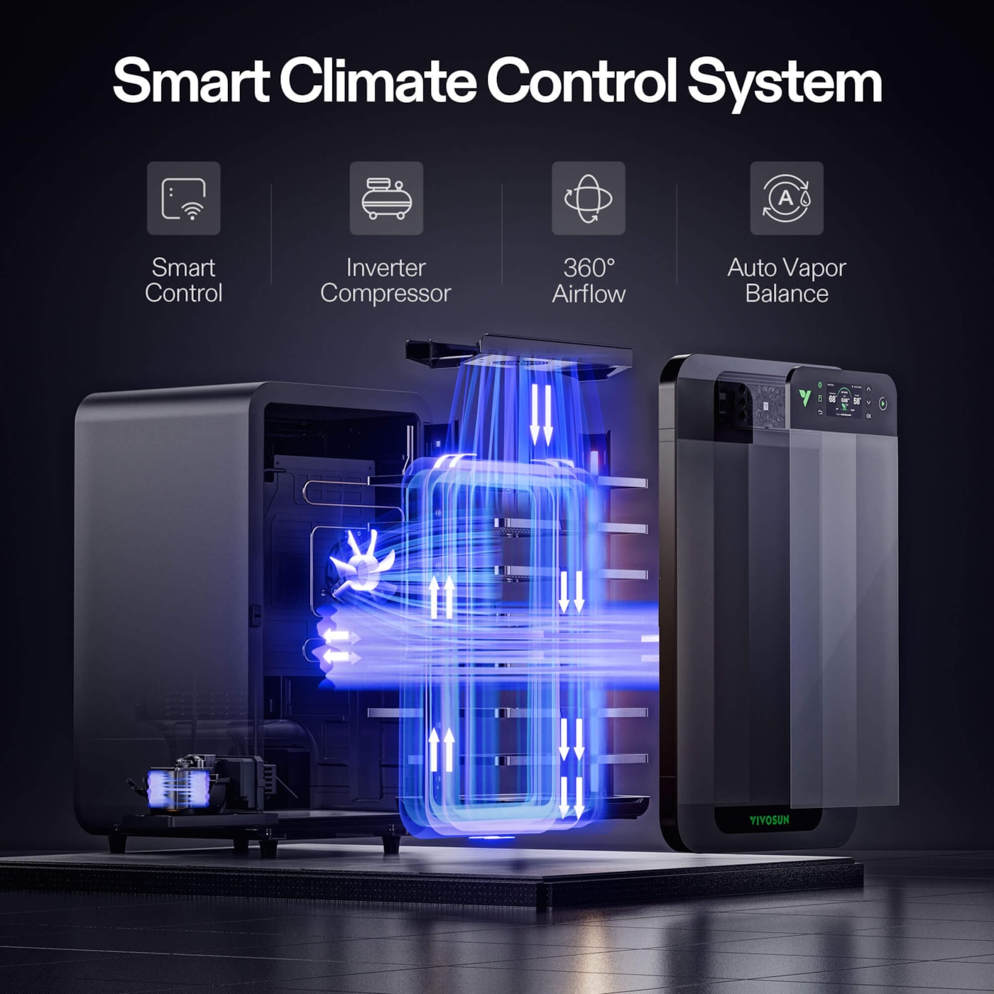 Vivosun Smart Post-Harvest Box, Drying Machine with Temperature Humidity Control System