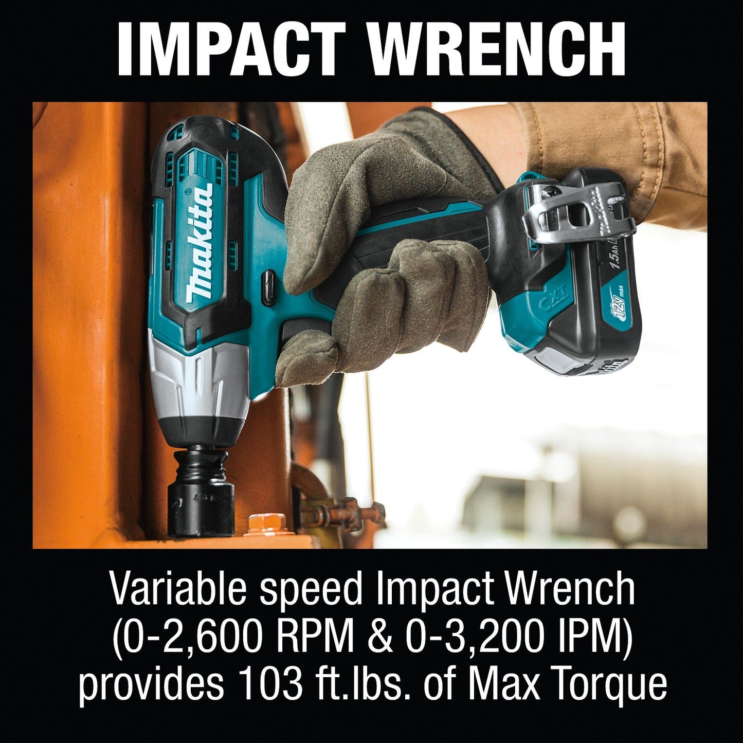 Makita CT411 12V max CXT® Lithium‘Ion Cordless 4‘Pc. Combo Kit (1.5Ah)