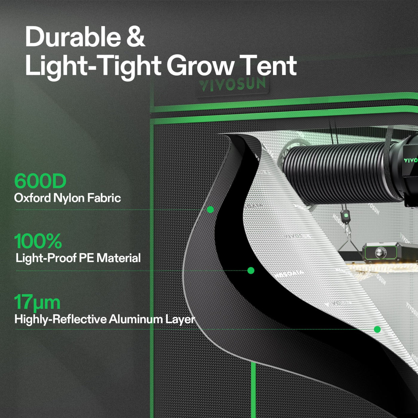 Vivosun Smart Grow Tent Kit, 4 × 2ft 2-Plant System, WiFi-Integrated Automatic Grow System with Full Spectrum LED Grow Light, Efficient Ventilation System with GrowHub E42A+ Controller