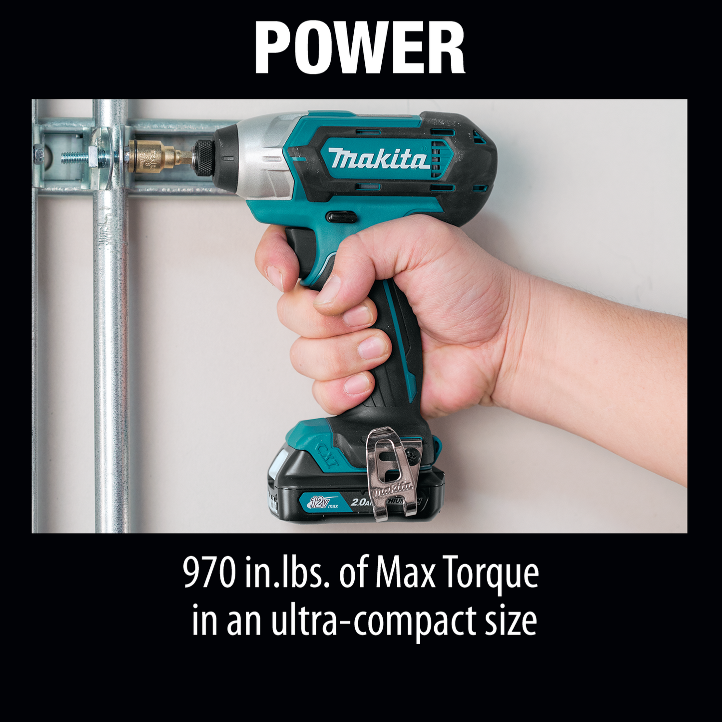 Makita DT03R1 12V max CXT® Lithium‘Ion Cordless Impact Driver Kit (2.0Ah)