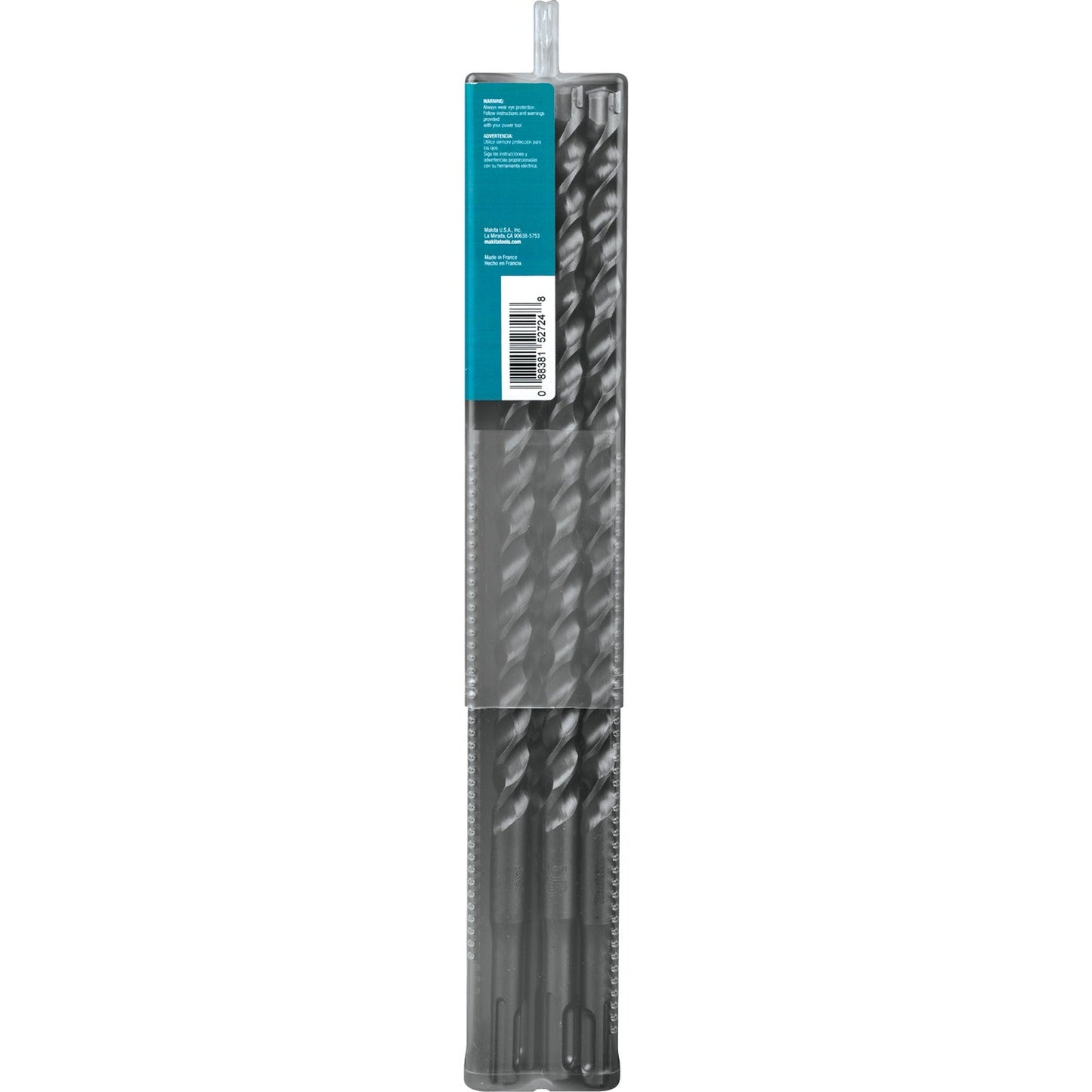 Makita B-61282 1/2" x 12" SDS‘PLUS Bit, 3‘Cutter, 10/pk