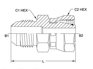 Brennan 7007-20-L35-45 20MJ-45Fms Straight (Din/Dko Soft Seal)