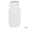 Globe Scientific 7010060 Bottle Wide Mouth HDPE Bottle Attached PP Screw Cap 60mL 12/Pack