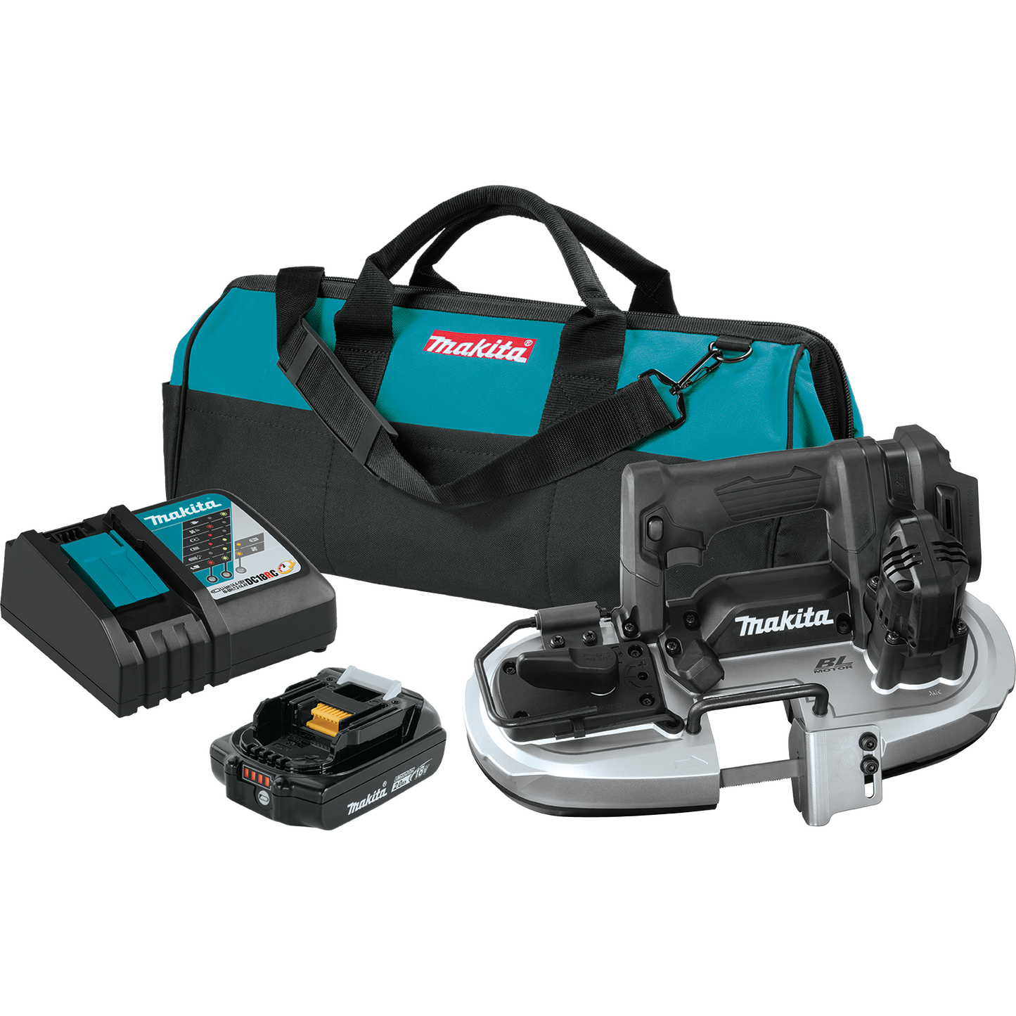 Makita XBP05R1B 18V LXT® Lithium‘Ion Sub‘Compact Brushless Cordless Band Saw Kit (2.0Ah)