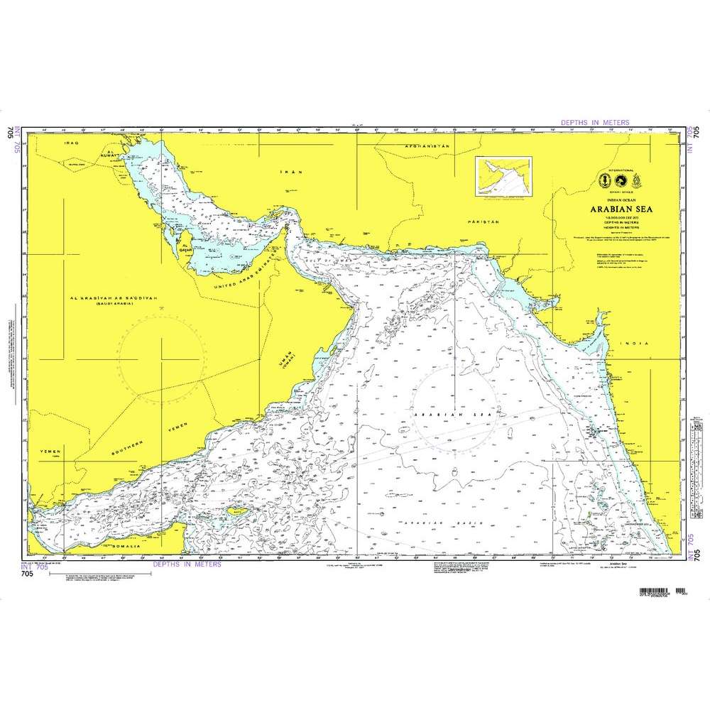 Paradise Clay NGA_705 NGA Chart Arabian Sea [Indian Ocean]
