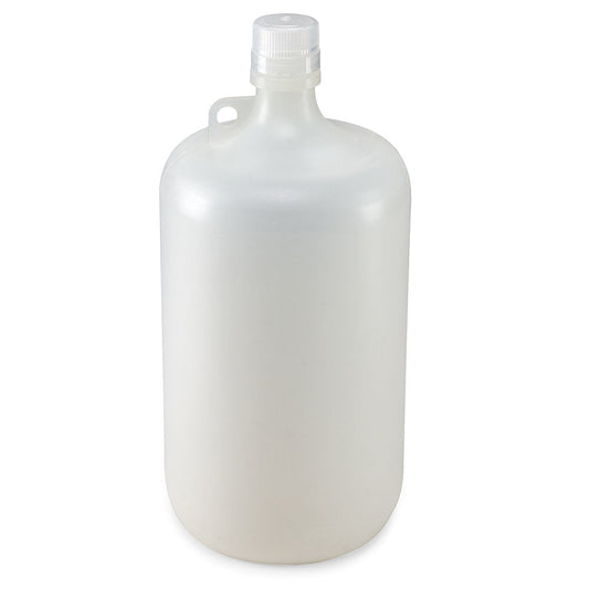 Globe Scientific 7054000 Bottle Narrow Mouth PP Bottle Attached PP Screw Cap 4 Litres (1 Gallon)