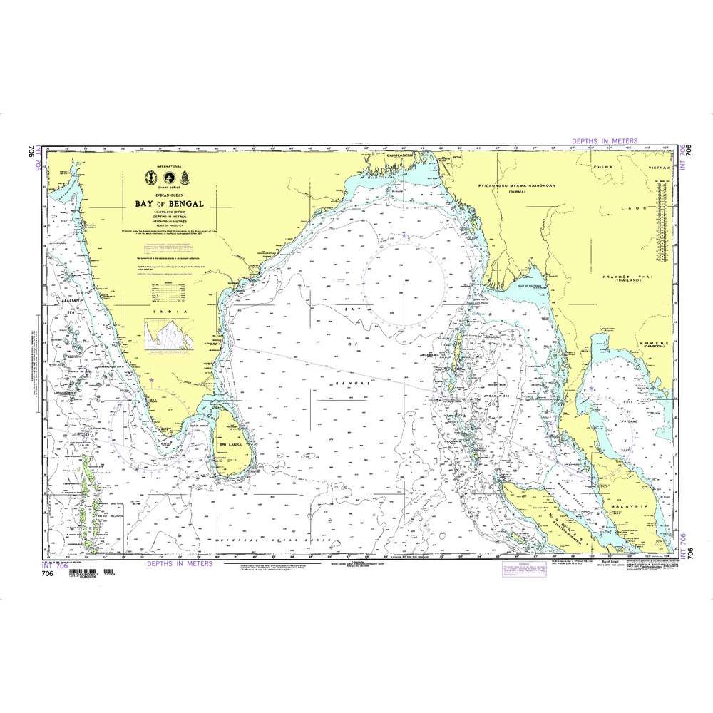 Paradise Clay NGA_706 NGA Chart Bay of Bengal [Indian Ocean]