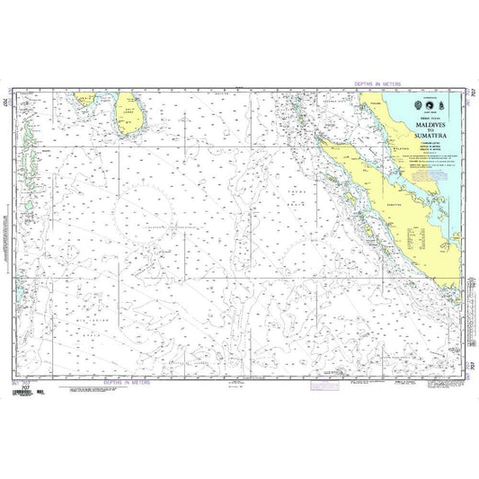 Paradise Clay NGA_707 NGA Chart Maldives to Sumatera [Indian Ocean]