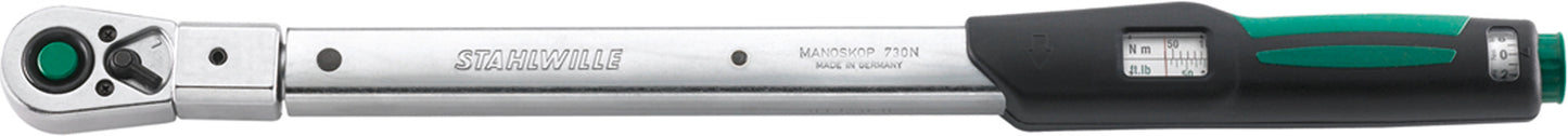 Stahlwille 96502110 730NR/10QR FK Torque Wrench Service Manoskop® With Fixed Quickrelease Ratchet