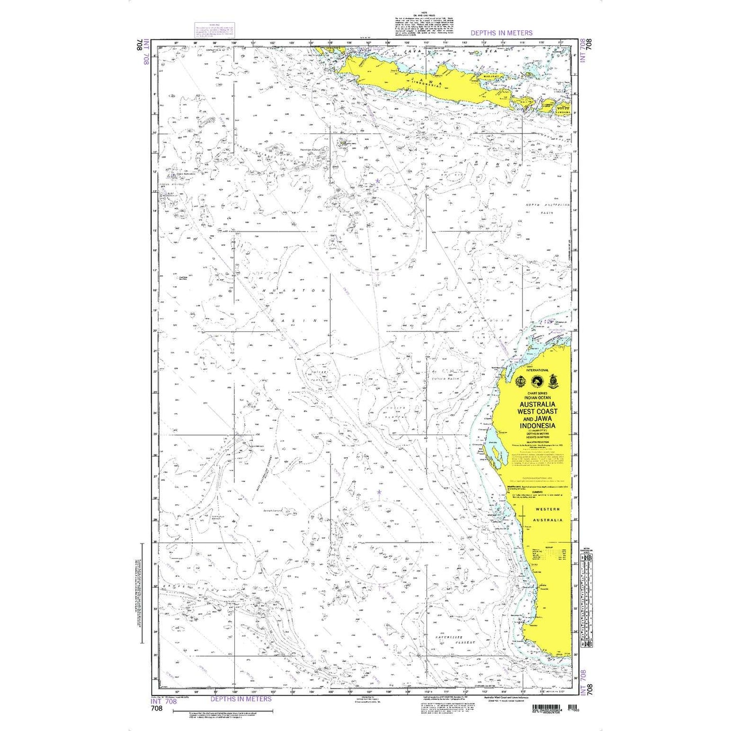 Paradise Clay NGA_708 NGA Chart Australia West Coast and Jawa Indonesia