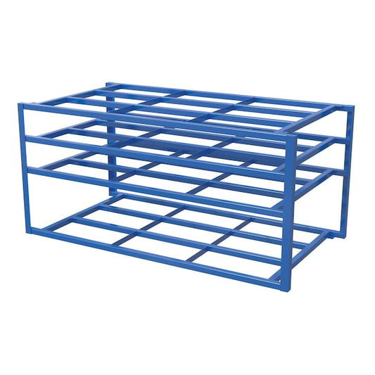 Vestil SHEET-R-57-HB-3 Sheet Rack, 60 in W, 4 Shelves, Blue