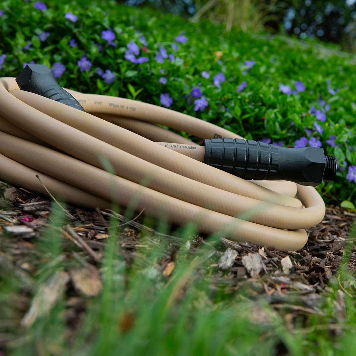 Colors HFZC505BRS-E SwivelGrip® Garden Hose, 5/8" x 5', 3/4" - 11 1/2 GHT Fittings, Brown Mulch