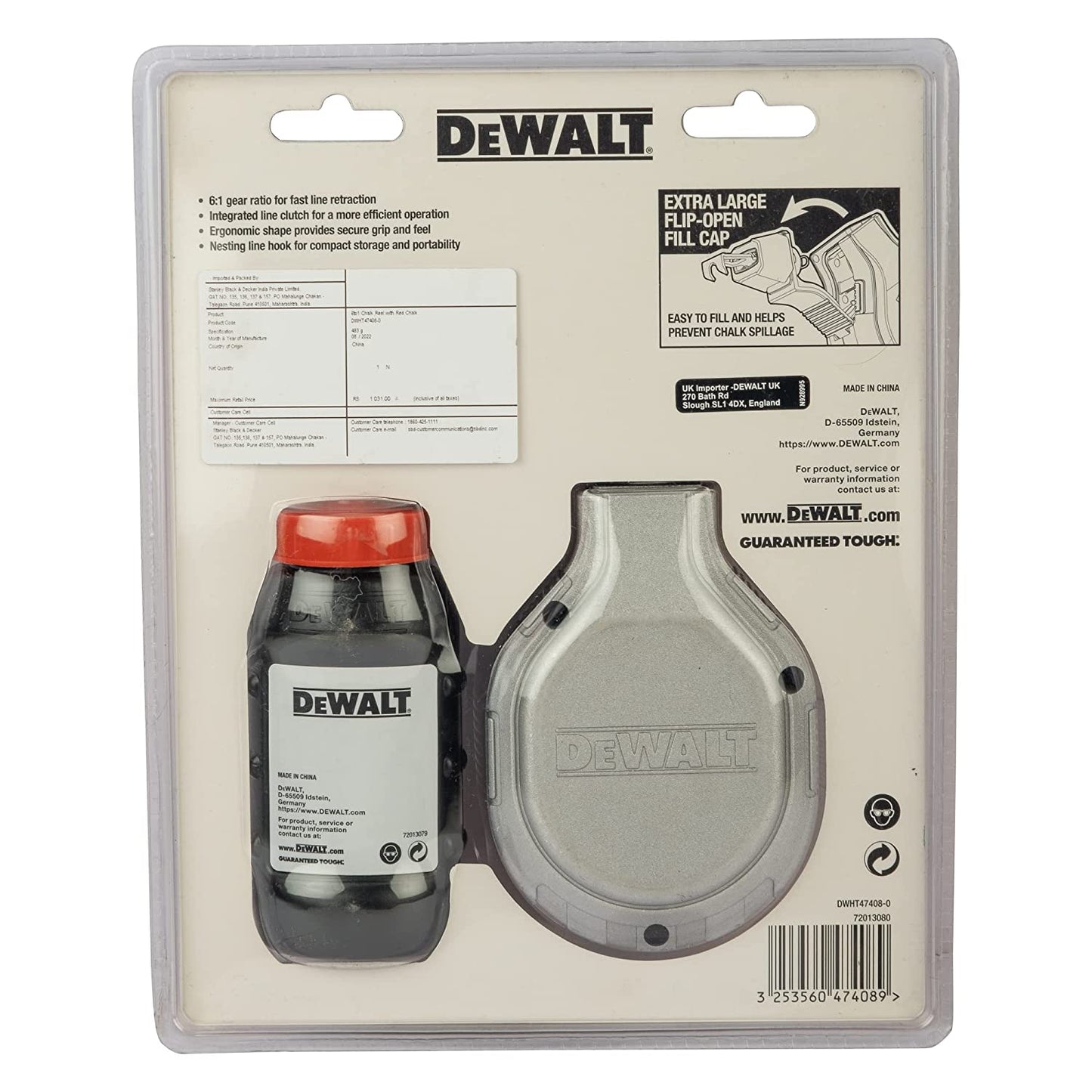 Dewalt DWHT47408 6:1 Chalk Reel Kit