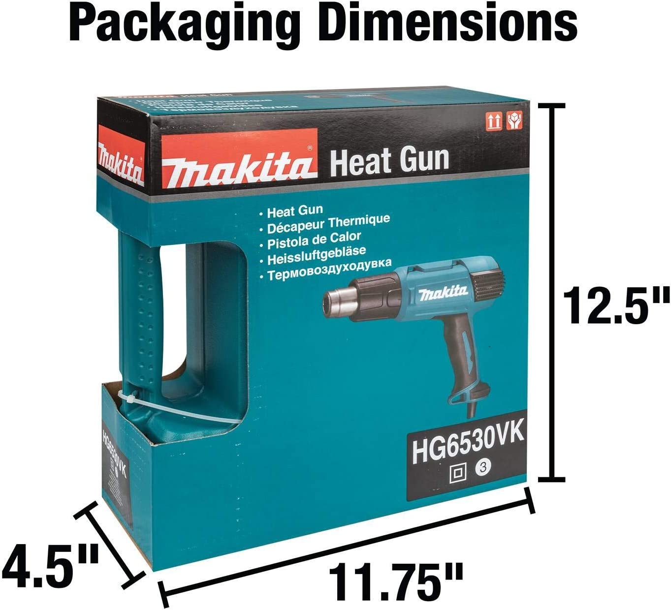 Makita HG6530VK Variable Temperature Heat Gun Kit with LCD Digital Display