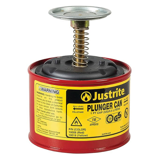 JUSTRITE 10008 Plunger Can 1Pt