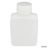 Globe Scientific 7100250 Bottle Rectangular HDPE Bottle 38mm PP Screw Cap 250mL (8oz) 12/Pack