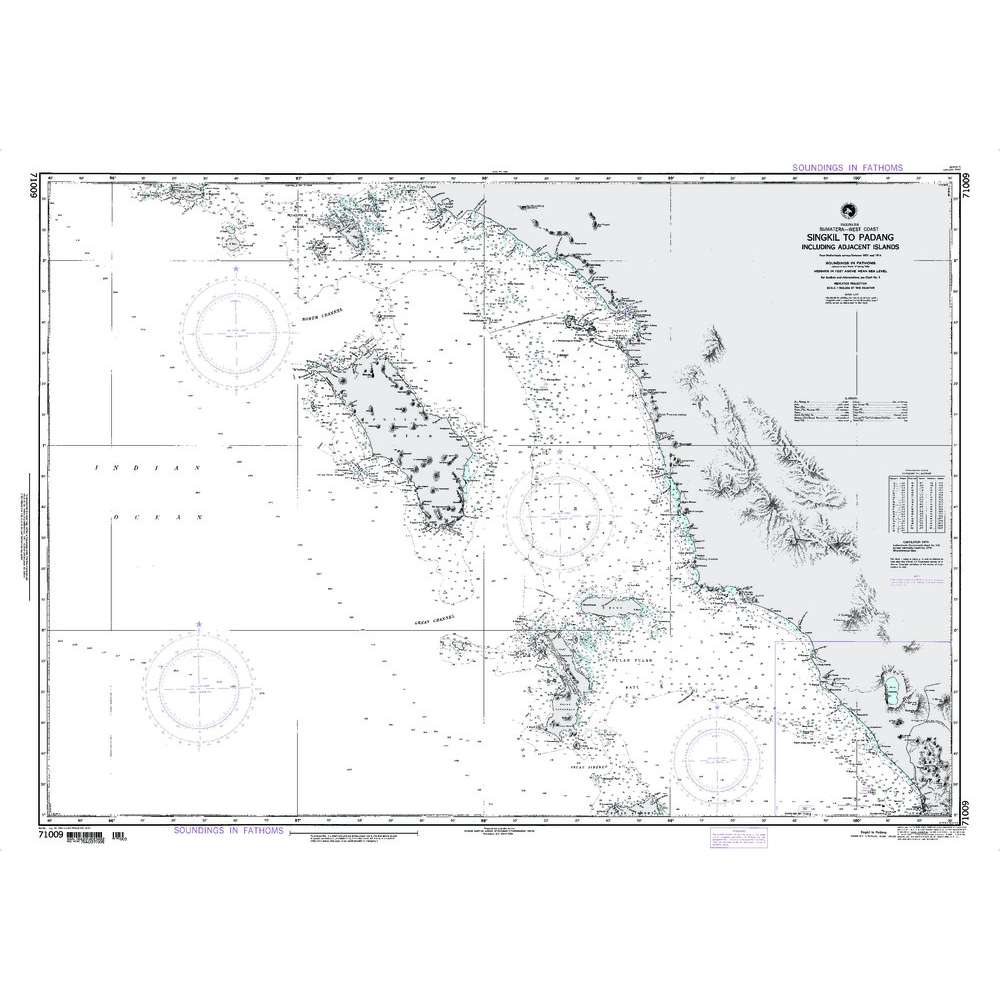 Paradise Clay NGA_71009 NGA Chart Singkil to Padang Incl Adj Is