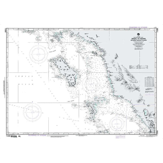 Paradise Clay NGA_71009 NGA Chart Singkil to Padang Incl Adj Is