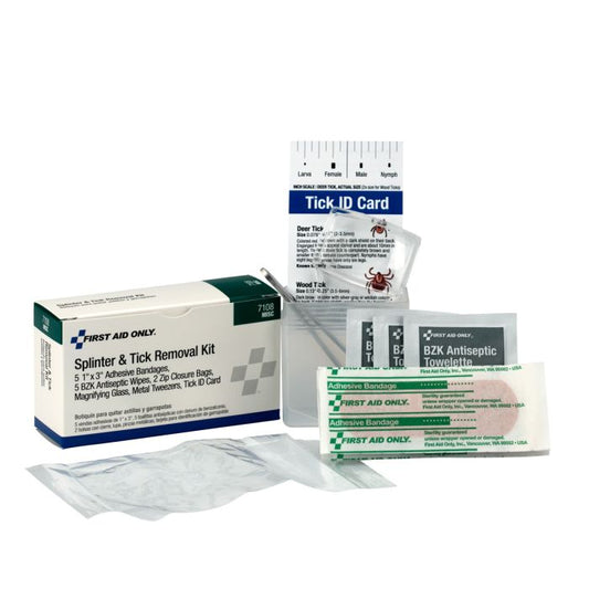 First Aid Only 7108 Splinter & Tick Removal Kit