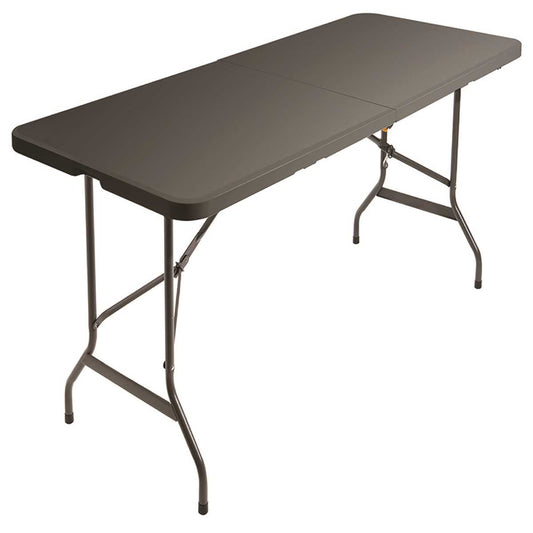 AbilityOne 7110017025670 Table Bi-Fold Charcoal Gray 30Wx26Hx72D 250Lb Capacity