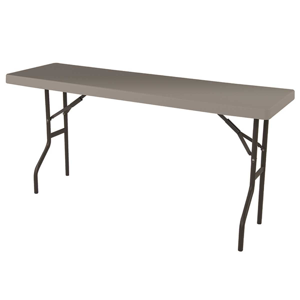 AbilityOne 7110017025671 Table Folding Charcoal Gray 72Wx29Hx18D 250Lb Capacity