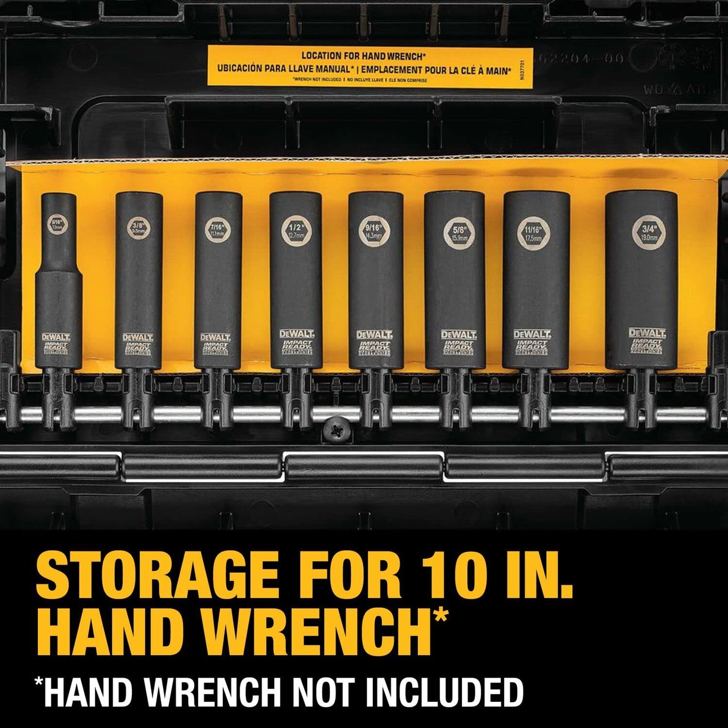 Dewalt DW22838 Impact Ready® 3/8" Socket Set (10 Pc)