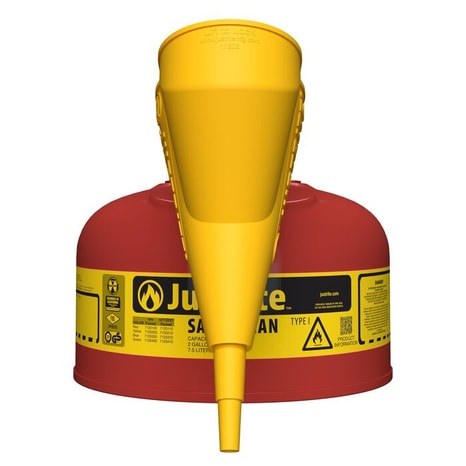 JUSTRITE 7120110 2G/7.5L Safe Can Red W/Fnl