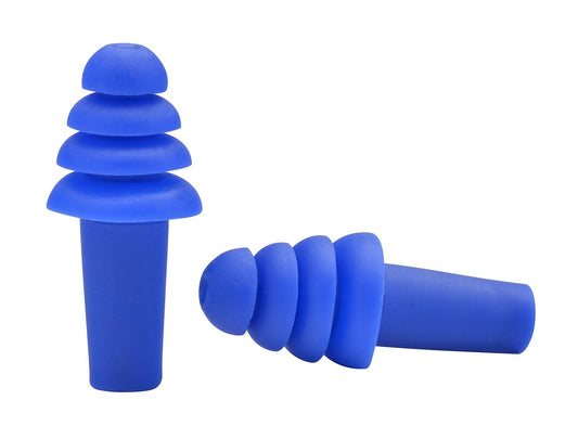 Delta Plus WELEP401 QUATTRO EP-401 Reusable Earplugs, Blue, Box of 100