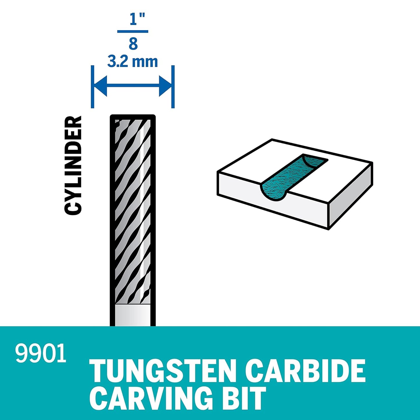 DREMEL® 9901 1/8" Tungsten Carbide Cutter