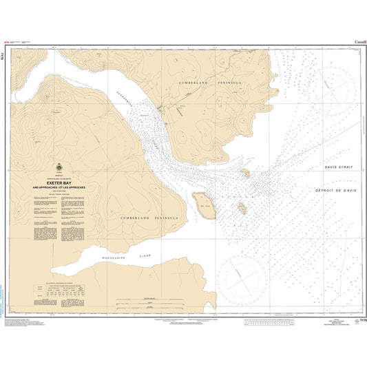 Paradise Clay CAN7170 CHS Chart Exeter Bay and Approaches/et les Approches