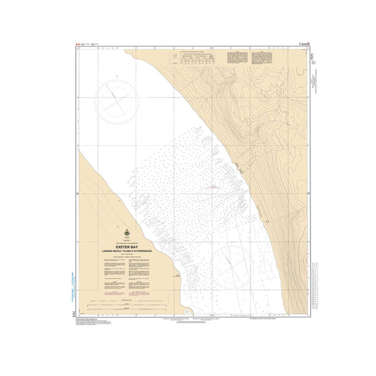 Paradise Clay CAN7171 CHS Chart Exeter Bay Landing Beach