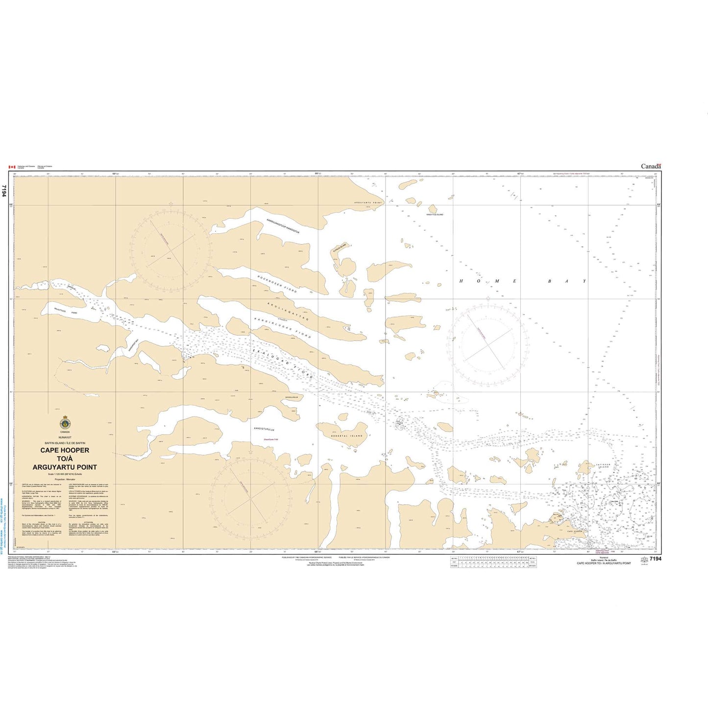 Paradise Clay CAN7194 CHS Cape Hooper To Arguyartu Point Including Ekalugad Fiord