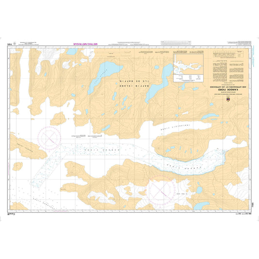 Paradise Clay CAN7195 CHS Chart Kangok Fiord and Approaches/et les Approches