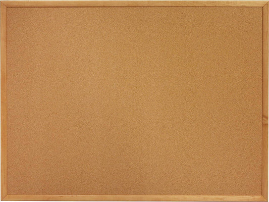 AbilityOne 7195015670521 Cork Board 4 X 6 Oak Frame Bulletin Board