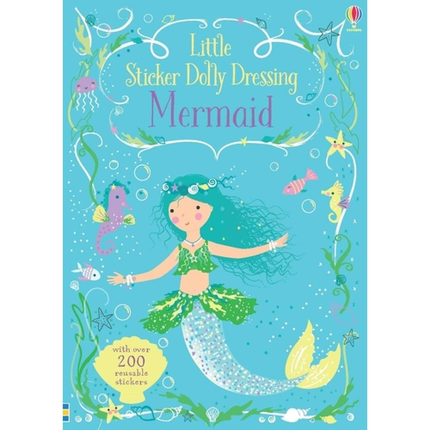 Paradise Clay HRW200 Little Sticker Dolly Dressing Mermaid - Book