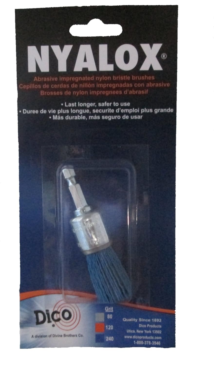 Dico 7200027 3/4" Fine Nyalox Wire End Brush