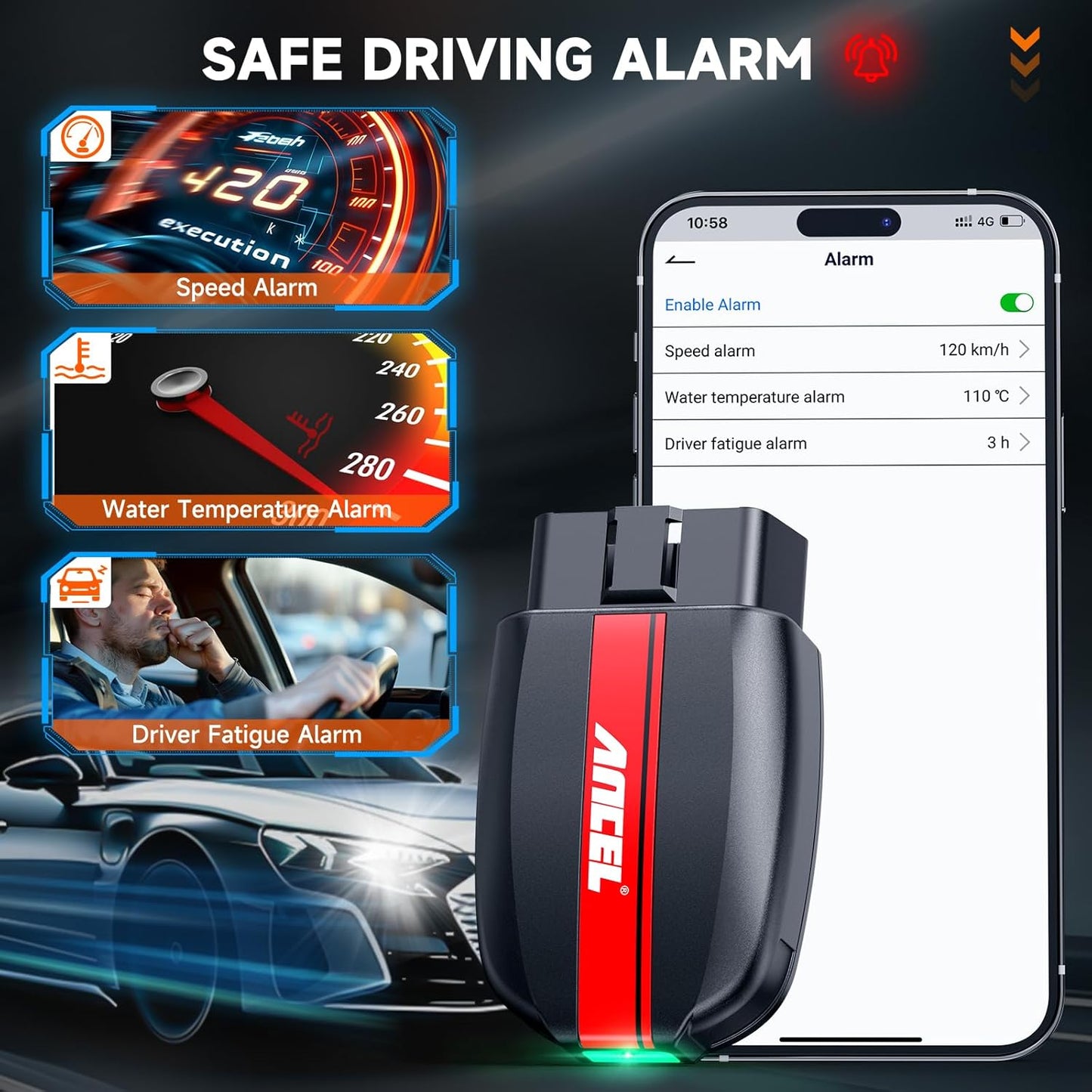 Ancel BD200 Bluetooth OBD2 Scanner & Android/iOS Diagnostic Tool