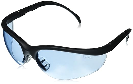 MCR SAFETY KD113 Klondike Black Frame Light Blue Lens Sfty Spec