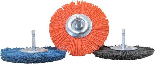 Dico 7500043 Nyalox 4" wheel brush kit, 3 piece